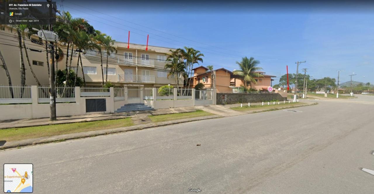 Lindo apê 1 min a pé da areia da Praia Grande-O mais perto! com Varanda Ubatuba Exterior foto
