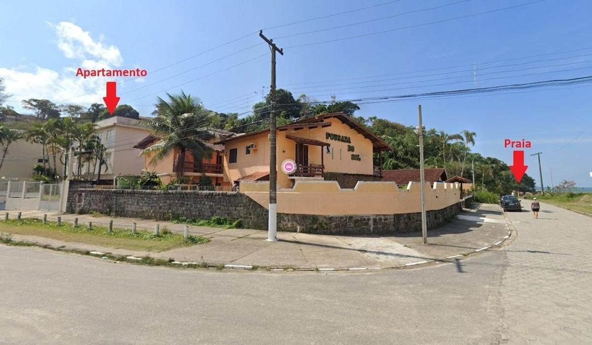 Lindo apê 1 min a pé da areia da Praia Grande-O mais perto! com Varanda Ubatuba Exterior foto